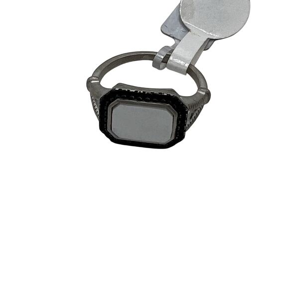 Freida Rothman Cobblestone Mother Of Pearl Sterling Silver Ring Sz 8 - Picture 1 of 6